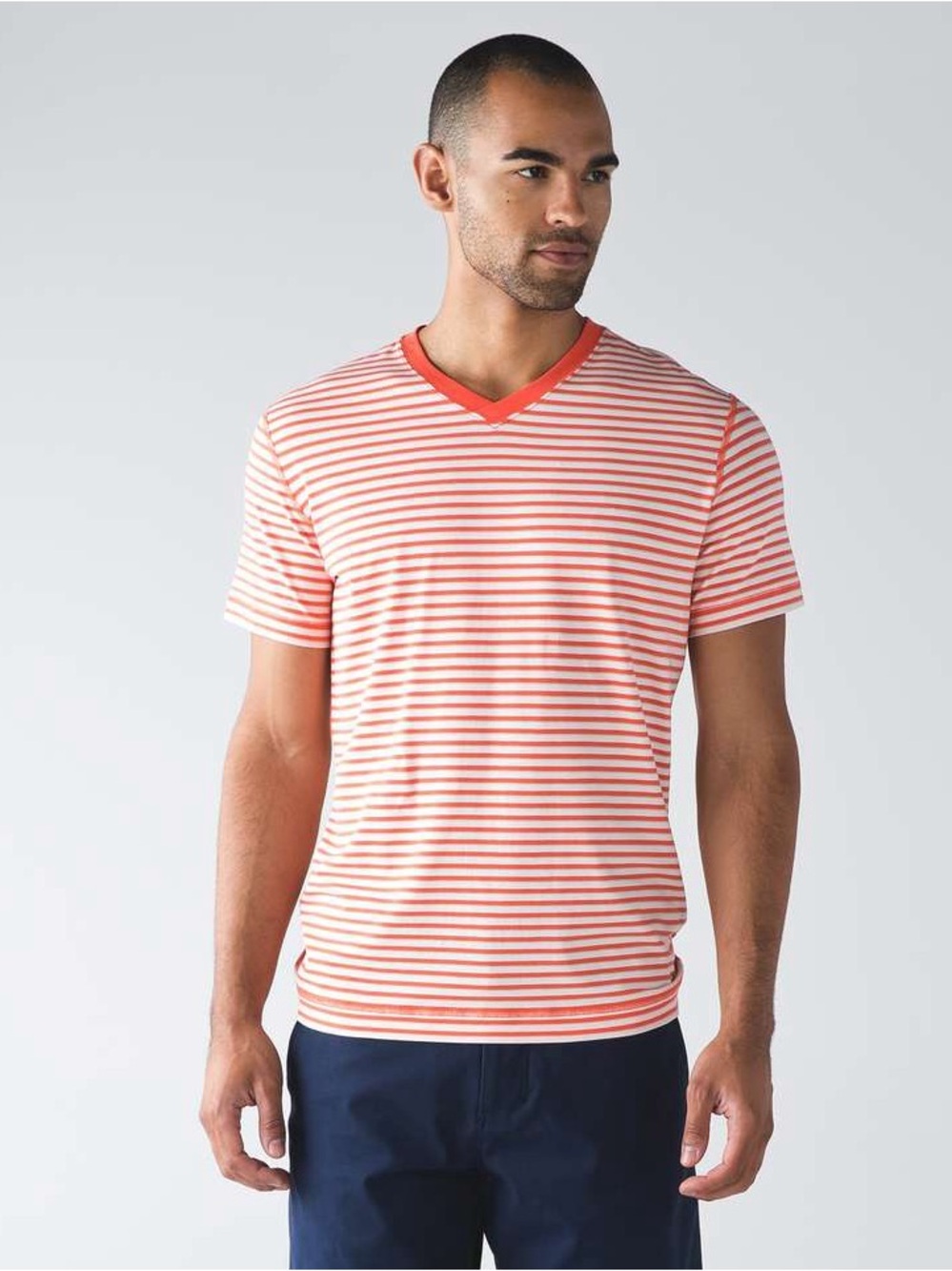 LULULEMON 5 Year Basic V - Step Stripe Angel Wing Cape Red
